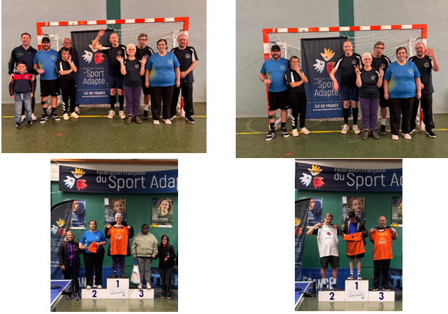 Tournoi régional IDF para Tennis de Table adapté : 4 podiums sur 7 participants