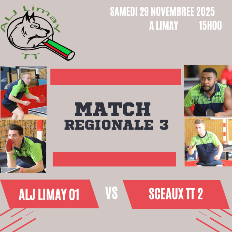 5 éme journée R3 phase 1 : LIMAY 1 - SCEAUX TT2