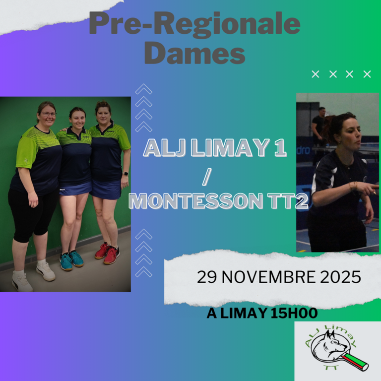 5 éme journée Pré-Régional filles phase 1 : LIMAY - MONTESSON TT2