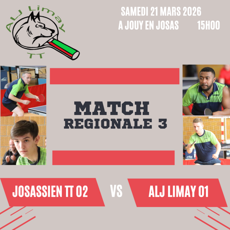 3 éme journée R3 phase 2 : JOSASSIEN TT 02		-		LIMAY 1