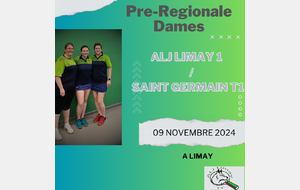 4 éme journée PR DAMES : LIMAY / SAINT GERMAIN T1