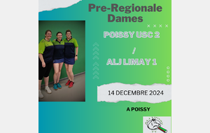 7 éme journée PR DAMES : POISSY USC 2 / LIMAY