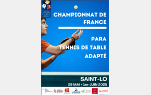 CHAMPIONNAT DE FRANCE PARA TENNIS DE TABLE ADAPTE 2025