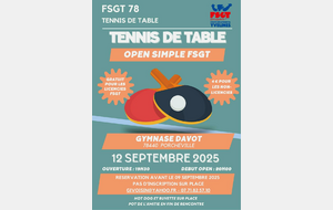 Open FSGT Porcheville