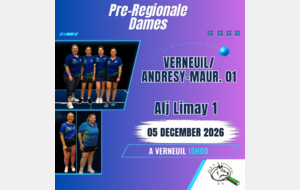 Filles : 6eme journee 2026/2027 phase 1
